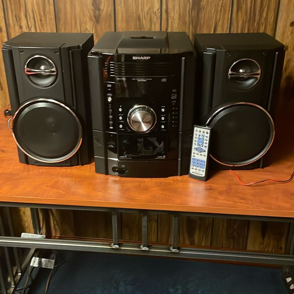Sharp CD, cassette & additional ports player